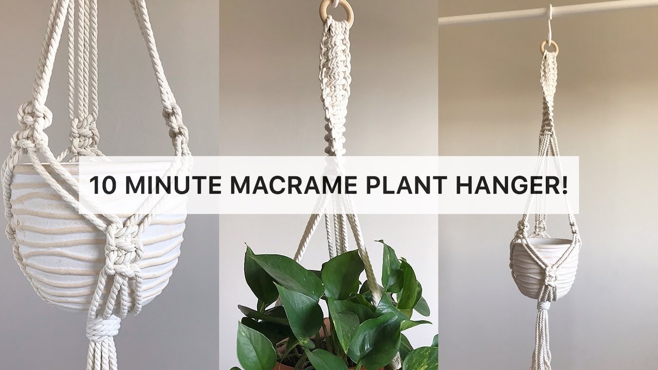 How to Make a DIY Macramé Plant Hanger